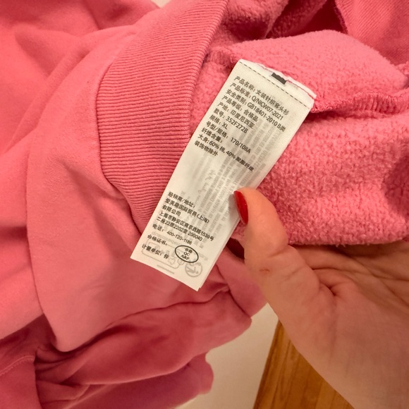 Hollister Women's Easy Logo Crew Sweater - Pink XL - Picture 3 of 6